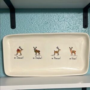 Reindeer Christmas Serving Platter
